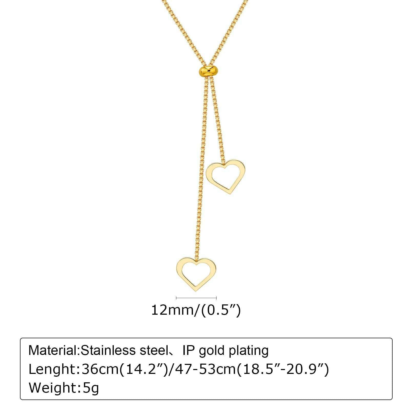 KIMLUD, Vnox Layering Necklaces for Women, Gold Color Sexy Y Necklaces, Stainless Steel Rosary Chain, Layered Beads Choker, NC-1493G, KIMLUD Women's Clothes