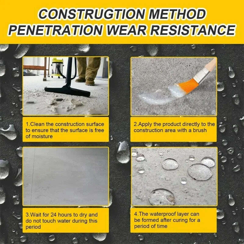 KIMLUD, Waterproof Coating Sealant Agent Invisible Paste Glue With Brush Repair Home Roof Transparent Bathroom Antileak Glue 300g/900g, KIMLUD Womens Clothes