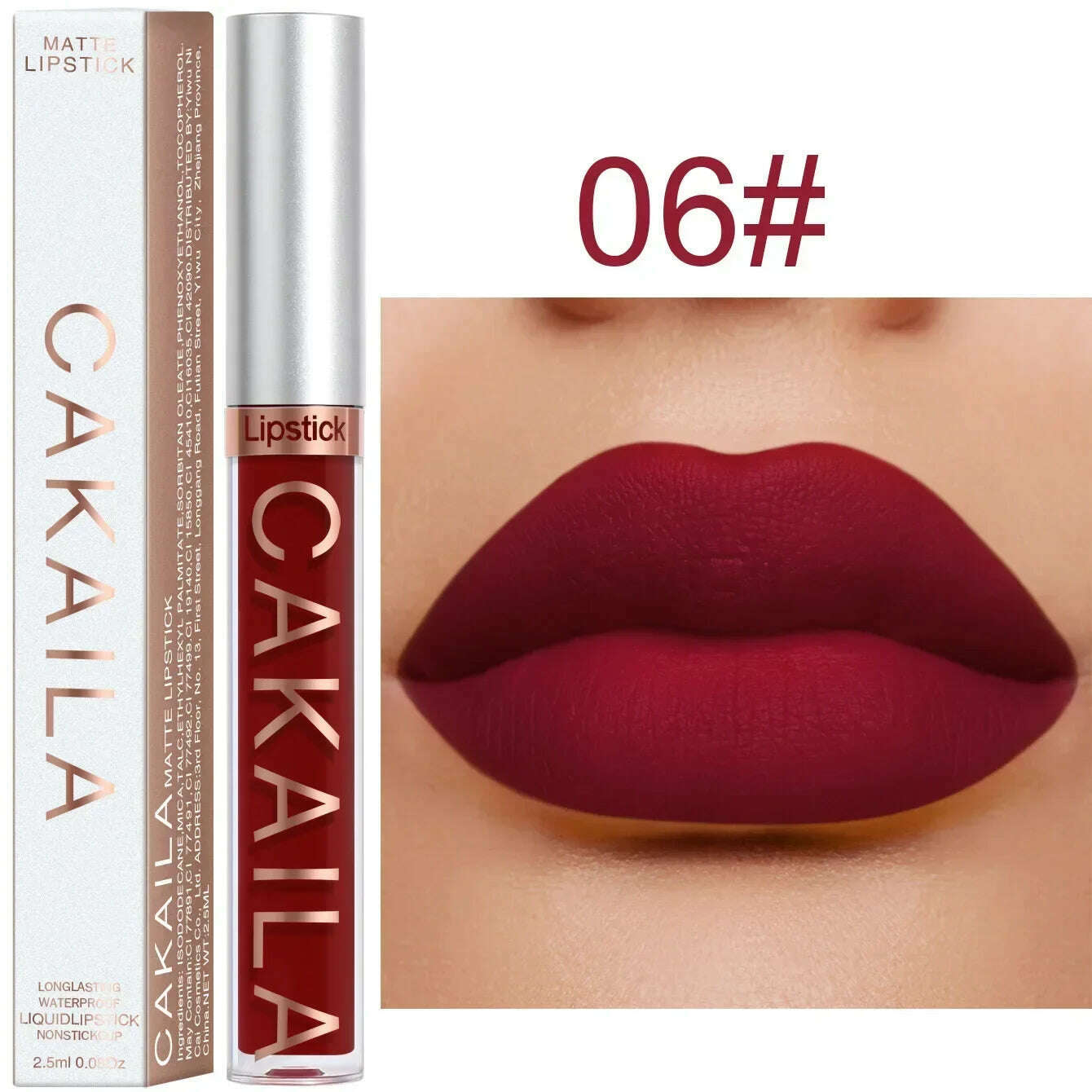 Waterproof Nude Lip Gloss 18Colors Lasting Velvet Matte Liquid Lipstick Moisturizing Non-stick Cup Lip Glaze Lip Makeup Cosmetic - KIMLUD