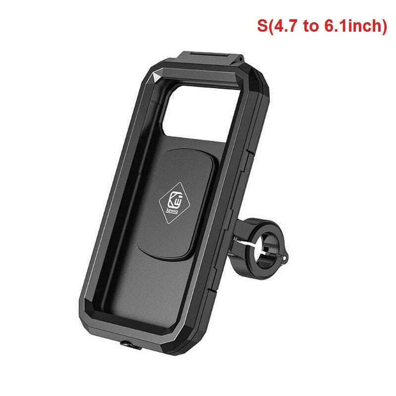 KIMLUD, Waterproof Phone Case Bike Motorcycle Handlebar Rear View Mirror 3 to 6.8" Cellphone Mount Bag Motorbike Scooter Phone Stand, S for Handlebar, KIMLUD APPAREL - Womens Clothes