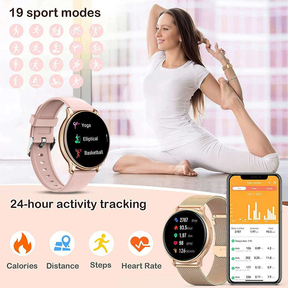 KIMLUD, WEEDOM 2023 Bluetooth Call Smart Watch Women Custom Dial Watches Men Sport Fitness Tracker Heart Rate Smartwatch For Android IOS, KIMLUD Womens Clothes