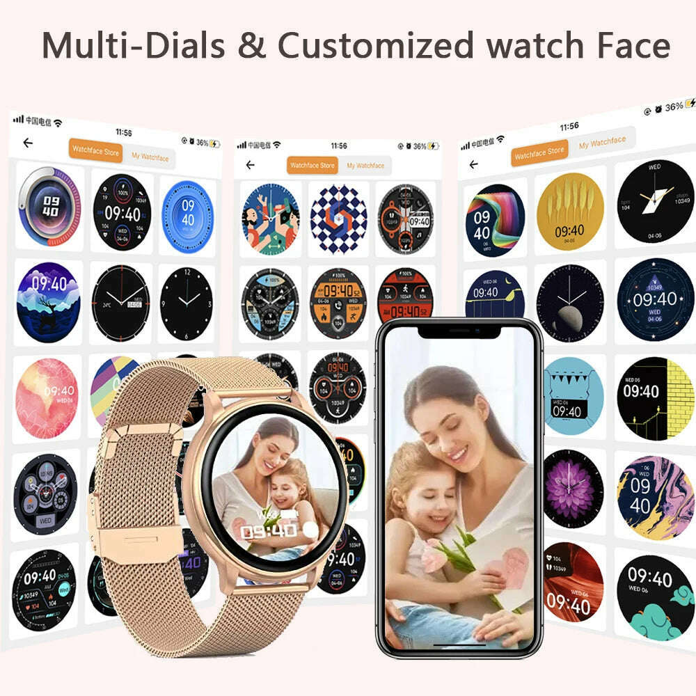 KIMLUD, WEEDOM 2023 Bluetooth Call Smart Watch Women Custom Dial Watches Men Sport Fitness Tracker Heart Rate Smartwatch For Android IOS, KIMLUD Womens Clothes