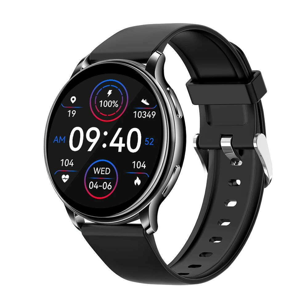 KIMLUD, WEEDOM 2023 Bluetooth Call Smart Watch Women Custom Dial Watches Men Sport Fitness Tracker Heart Rate Smartwatch For Android IOS, Silicone Black, KIMLUD APPAREL - Womens Clothes