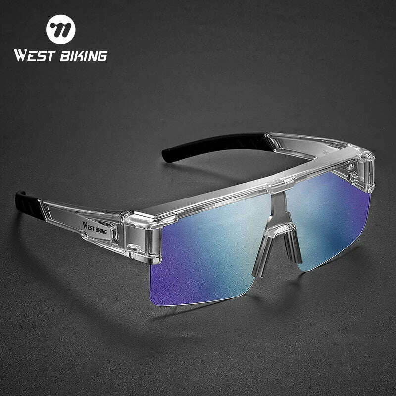 KIMLUD, WEST BIKING Photochromic Cycling Glasses Fit Over Myopic Sunglasses UV 400 Polarized Glasses Driving Fishing Eyewear Goggles, KIMLUD Womens Clothes