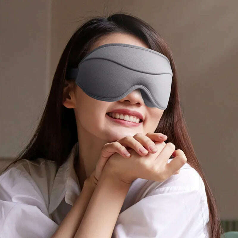 Wholesale 3D Sleep Mask 100% Blockout Light Eye Cover for Men Women Adjustable Strap Travel Nap Comfort Sleeping Eyeshade 10pcs, KIMLUD Women's Clothes