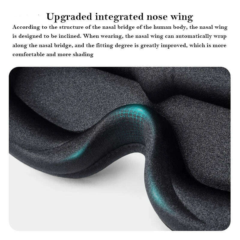 Wholesale 3D Sleep Mask 100% Blockout Light Eye Cover for Men Women Adjustable Strap Travel Nap Comfort Sleeping Eyeshade 10pcs, KIMLUD Women's Clothes