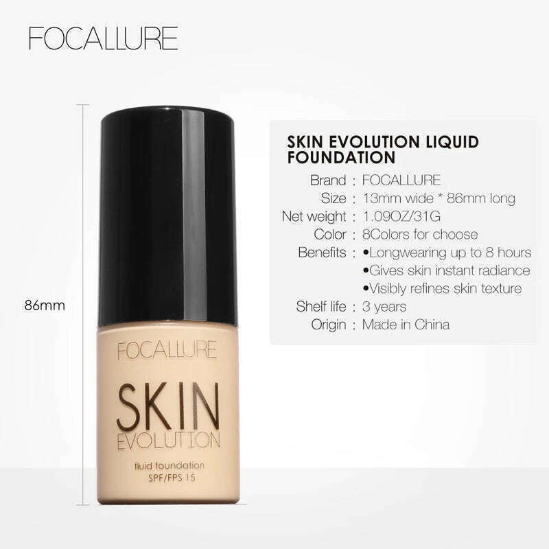 KIMLUD, Wholesale FOCALLURE Face Makeup Foundation Makeup Base Liquid Foundation Concealer Whitening Moisturizer Oil-control Cosmetics, KIMLUD Womens Clothes