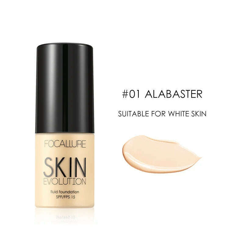 KIMLUD, Wholesale FOCALLURE Face Makeup Foundation Makeup Base Liquid Foundation Concealer Whitening Moisturizer Oil-control Cosmetics, 1, KIMLUD APPAREL - Womens Clothes