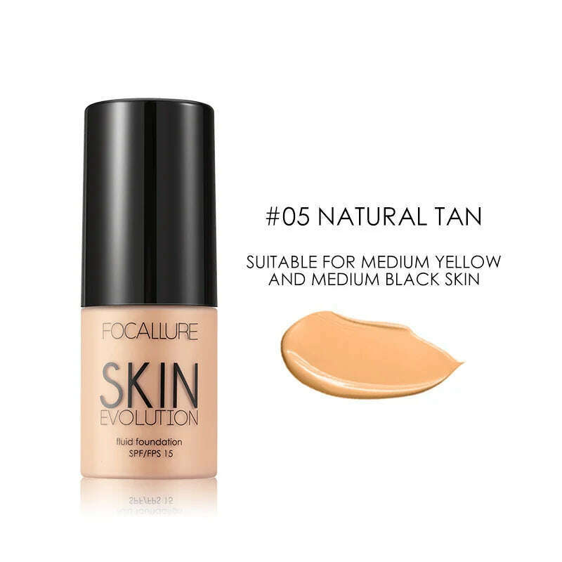 KIMLUD, Wholesale FOCALLURE Face Makeup Foundation Makeup Base Liquid Foundation Concealer Whitening Moisturizer Oil-control Cosmetics, 5, KIMLUD APPAREL - Womens Clothes