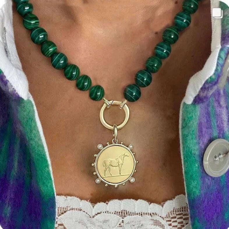 KIMLUD, Woman'S Ancient Coin charm Pendant Necklace Athena Original Design Gift For Woman Vintage Accessories Fine Jewelry, 3, KIMLUD APPAREL - Womens Clothes
