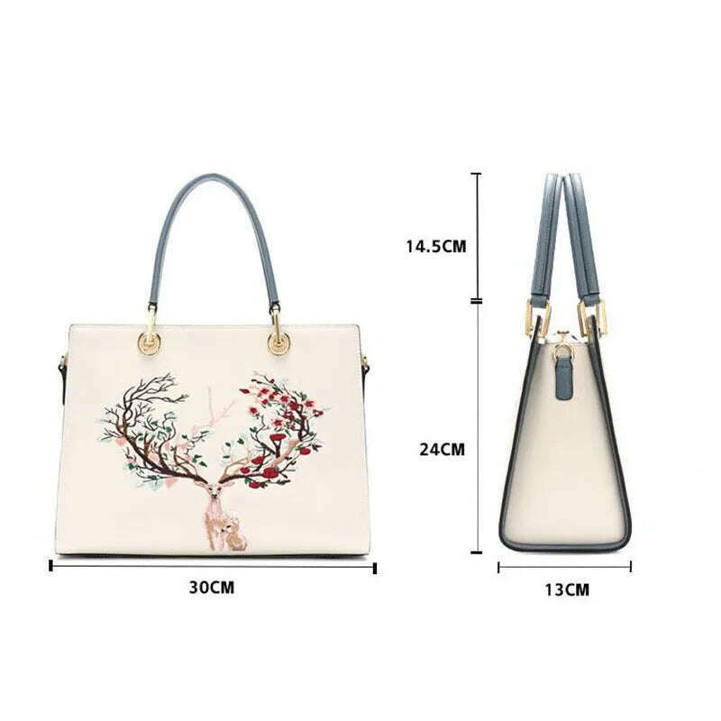 Women bags luxury brand high quality Women's handbag real cowhide bag for women fashion bags 2023 new genuine leather Female bag - KIMLUD
