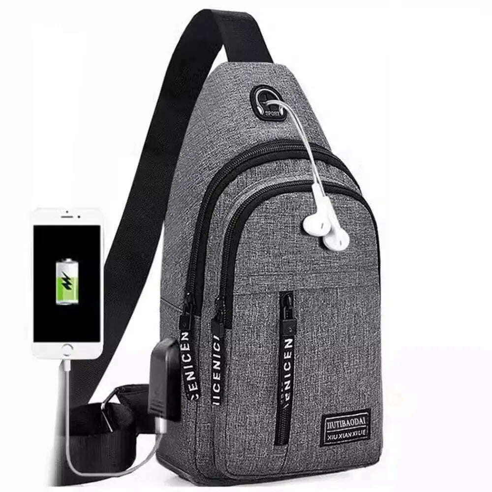 KIMLUD, Women Men's backpack chest bag leisure sports tourism chest bag single shoulder crossbody bag, KIMLUD Womens Clothes