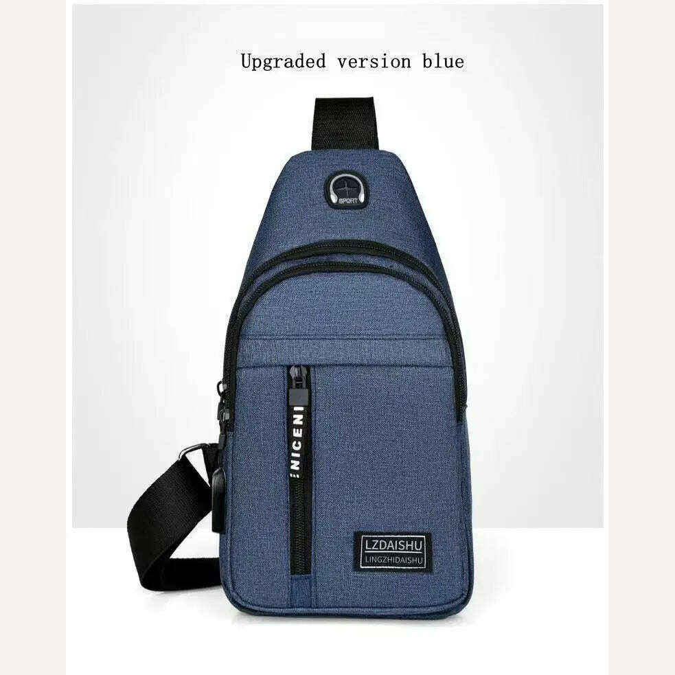 KIMLUD, Women Men's backpack chest bag leisure sports tourism chest bag single shoulder crossbody bag, KIMLUD Womens Clothes