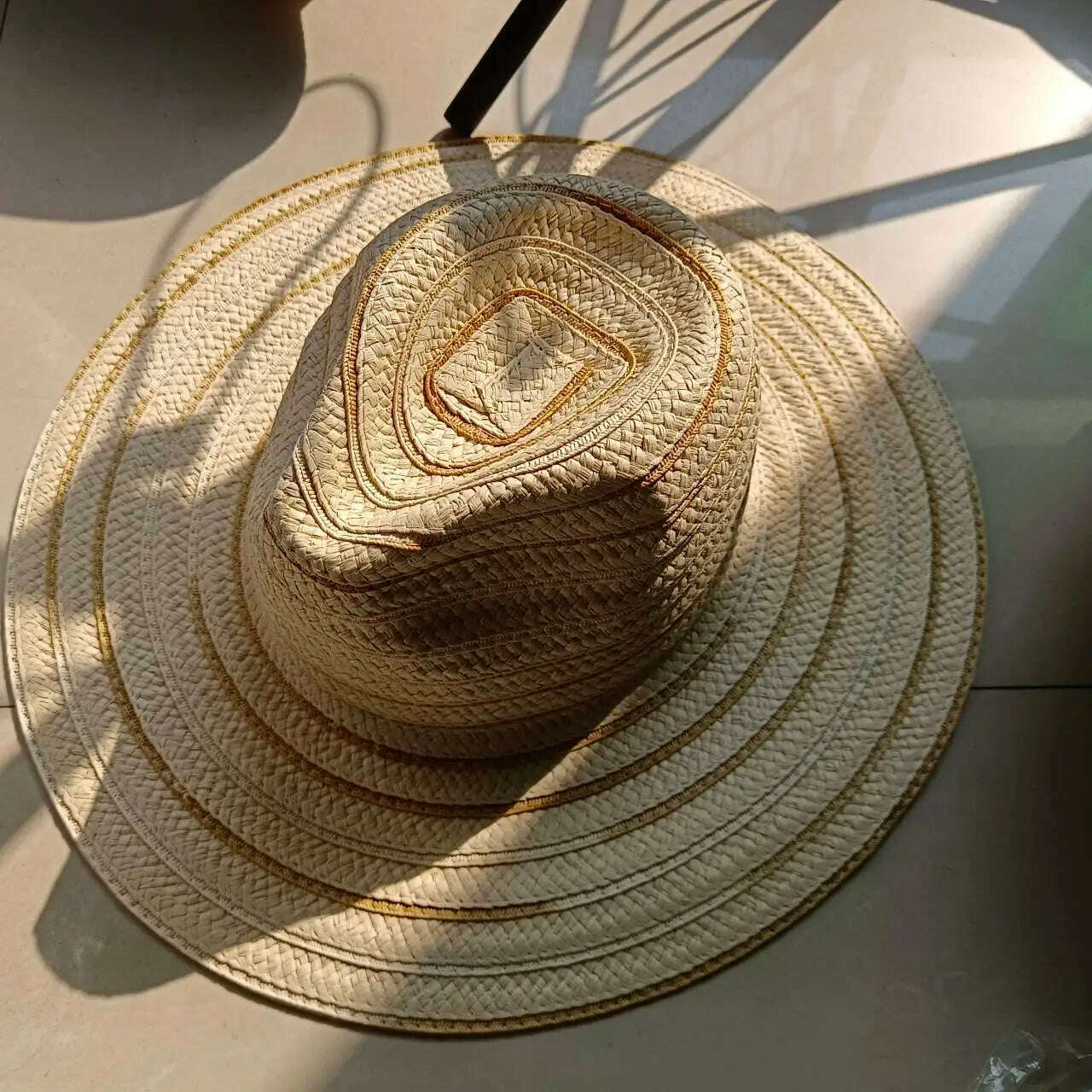 KIMLUD, women straw hat  Flat Top Straw Hat Vacation Casual Shopping Beach Hats for Woman Hats for girls Church Courtesy Panama Sun Hat, 38 / M 56-58CM, KIMLUD Womens Clothes