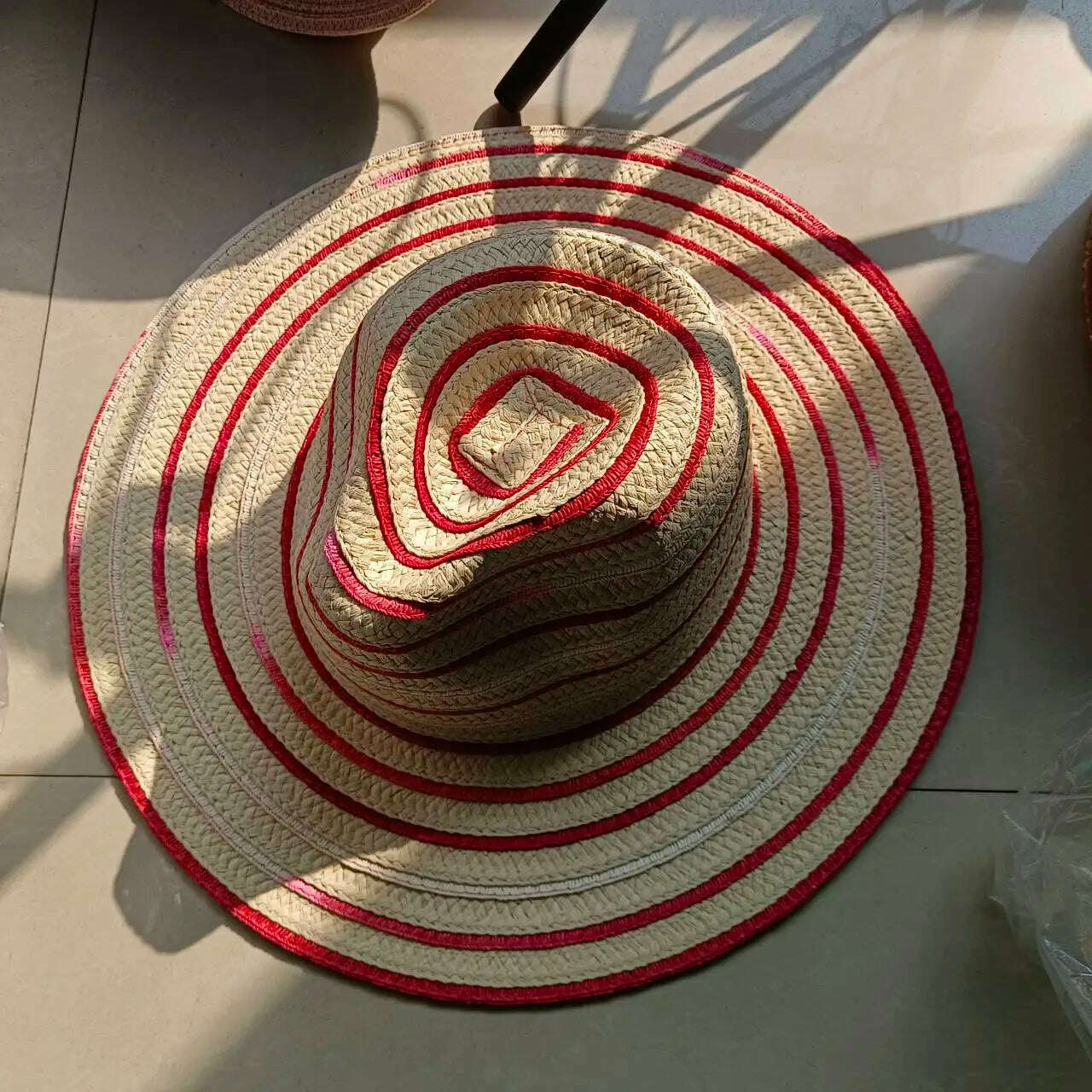 women straw hat Flat Top Straw Hat Vacation Casual Shopping Beach Hats for Woman Hats for girls Church Courtesy Panama Sun Hat - KIMLUD