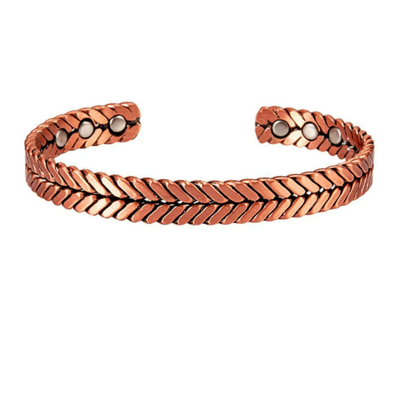 KIMLUD, Women Tibetan Pure Copper Magnetic Healing Bracelet India Pattern Men's Spiritual Yoga Jewelry Adjustable Rope Inlay Style, 102, KIMLUD Womens Clothes