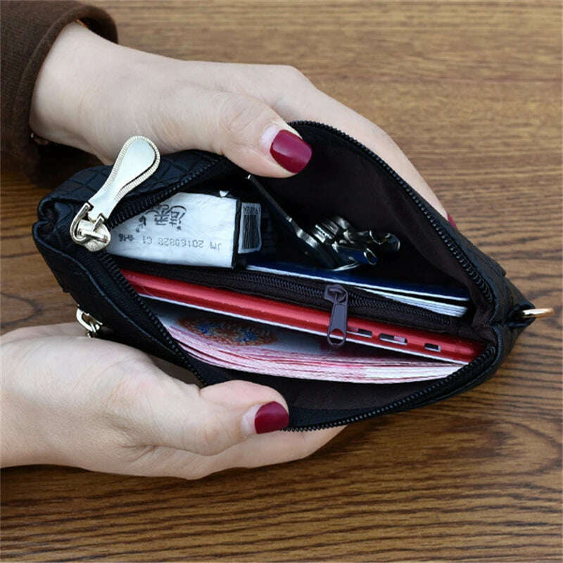 KIMLUD, Women Wallet Clutch Plaid Zipper Organizer Purse Long Key Coin Bag Casual Female Wallet Ladies Leather Money Bag, KIMLUD Womens Clothes