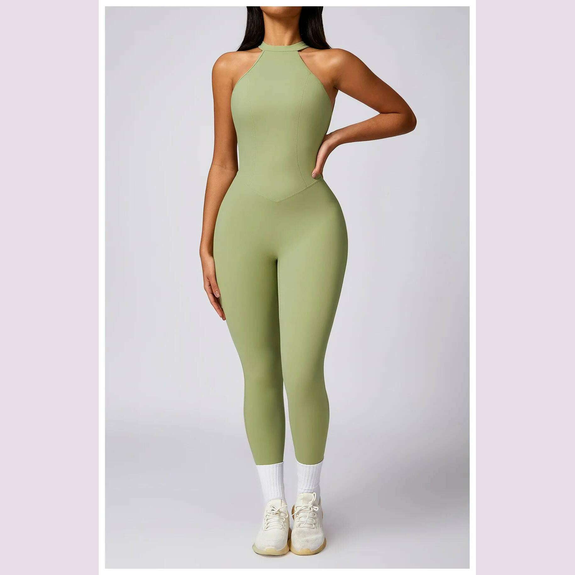 Women's 2024 New INS Network Red Same Hip Lift Back Outdoor Running Tight Exercise Quick Dry Yoga Fitness Jumpsuit - KIMLUD