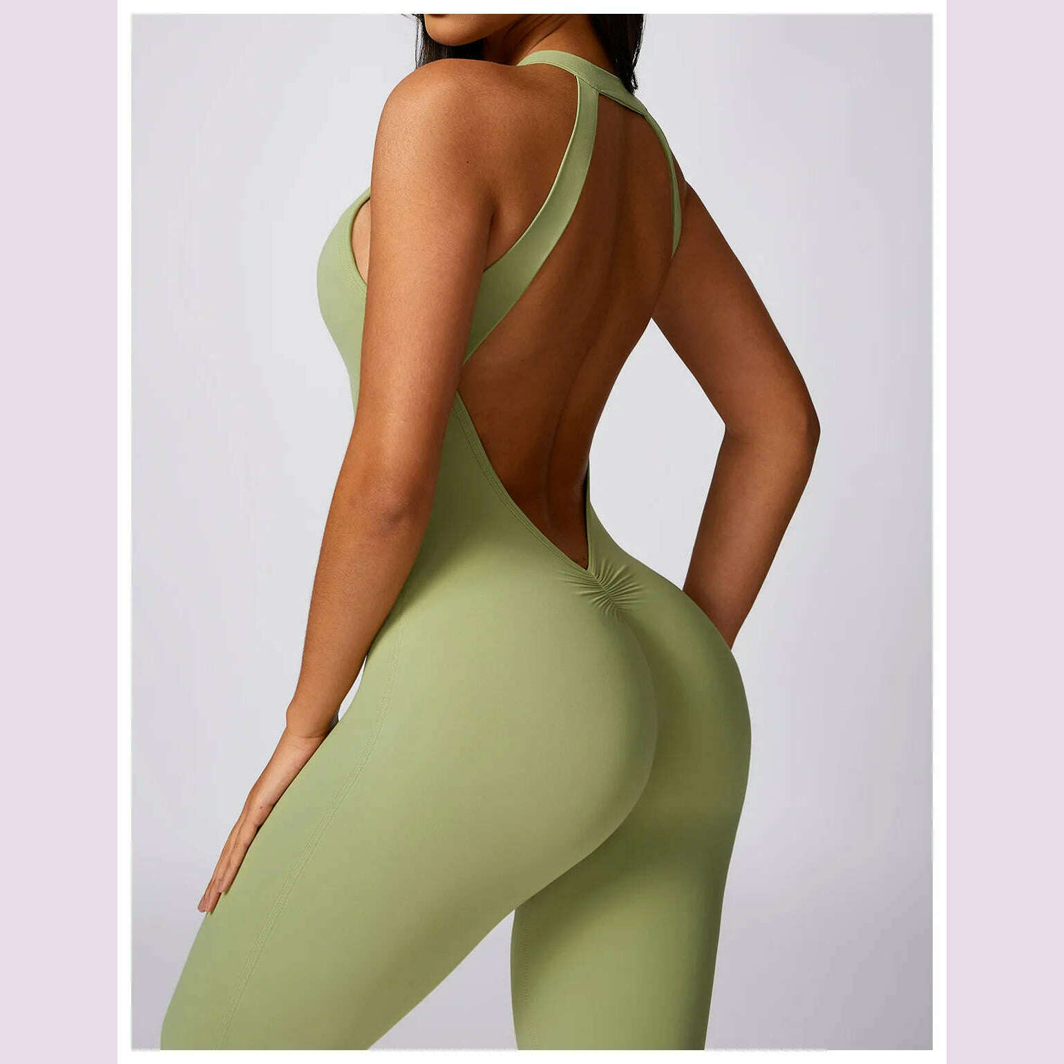 Women's 2024 New INS Network Red Same Hip Lift Back Outdoor Running Tight Exercise Quick Dry Yoga Fitness Jumpsuit - KIMLUD