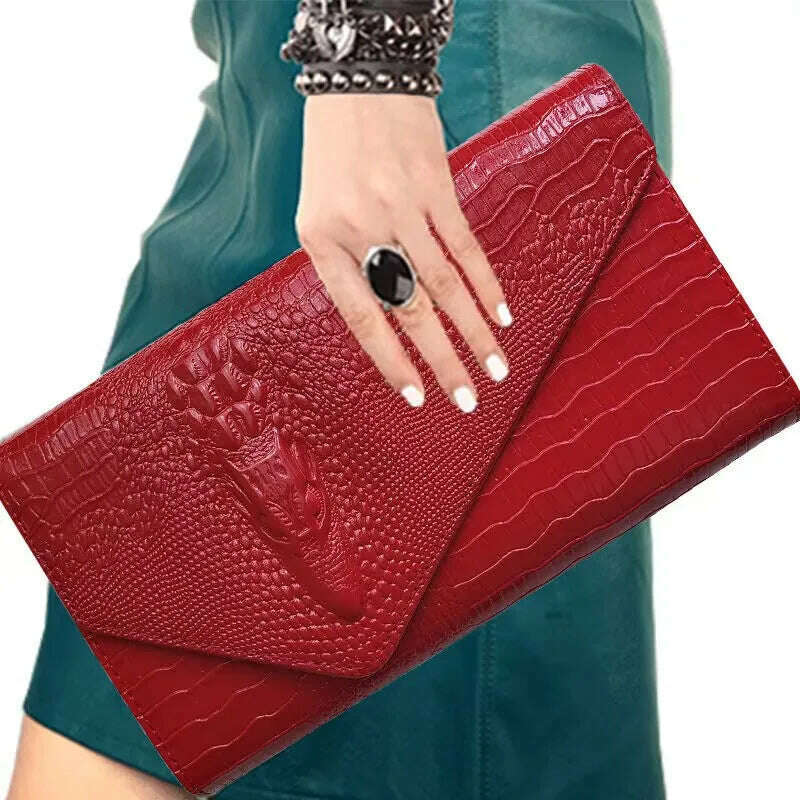 KIMLUD, Women's Bag Square Handbag Lady Crossbody Bag Korean 2024 Brand Woman Shoulder Bags Fashion Female Bags For Girl Chain Handbags, red, KIMLUD Women's Clothes
