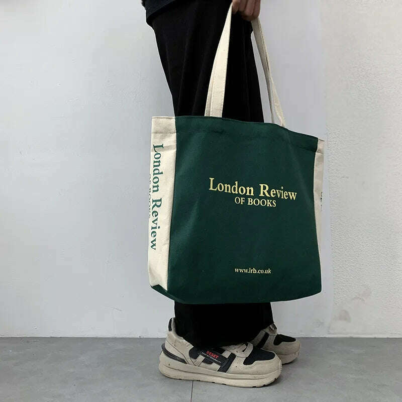 Women's Canvas Shoulder Shopper Bag Cotton Cloth Eco Big Shopping Bag for Woman 2023 Girls Student Handbag Large Tote Book Bags - KIMLUD