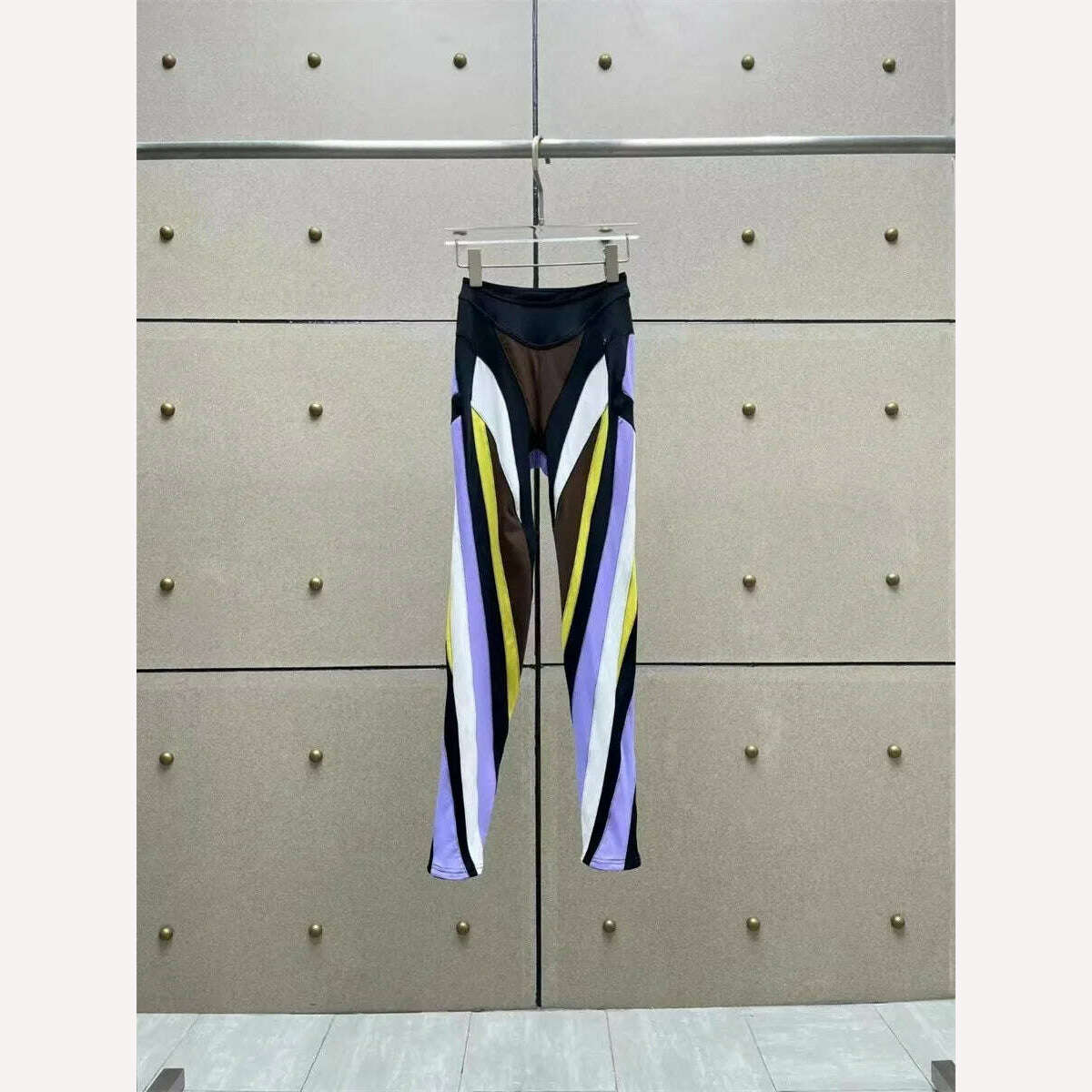 KIMLUD, Women's Colorblocking Bottoms, 2023Autumn Women's High Stretch Leggings Fashion Ladies Pants Women clothes y2k clothing traf, Colorful / S, KIMLUD APPAREL - Womens Clothes
