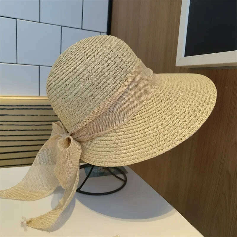 KIMLUD, Women's Hat Hats for Women Summer Straw Sun Hats Men's Caps Sun Protection Beach Summer Women Men Panama Straw Hat Gorras Hombre, 3 / 56-58cm(adults), KIMLUD Womens Clothes