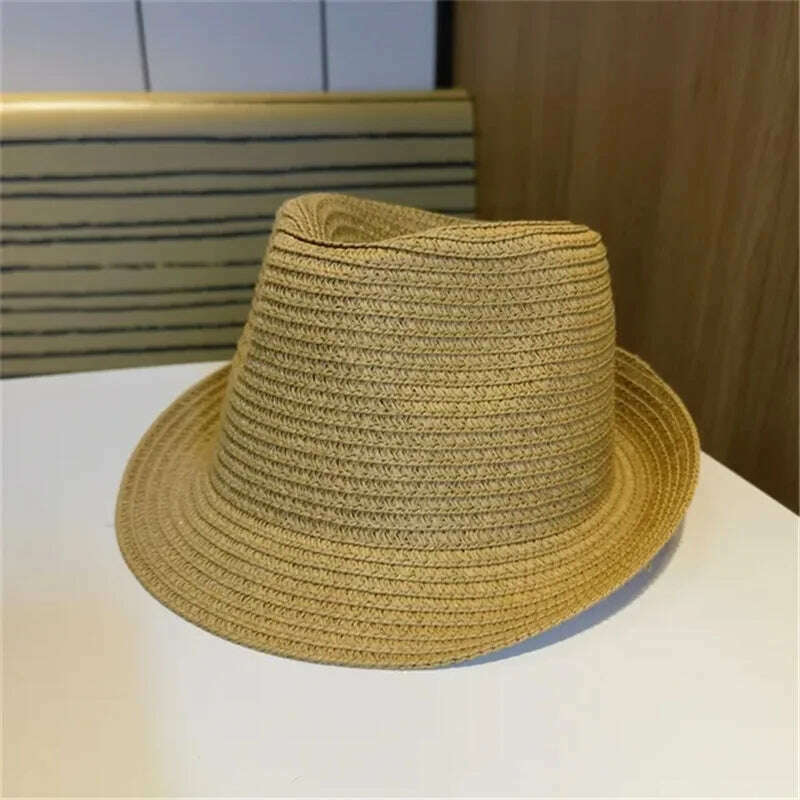 KIMLUD, Women's Hat Hats for Women Summer Straw Sun Hats Men's Caps Sun Protection Beach Summer Women Men Panama Straw Hat Gorras Hombre, 1 / 56-58cm(adults), KIMLUD Womens Clothes