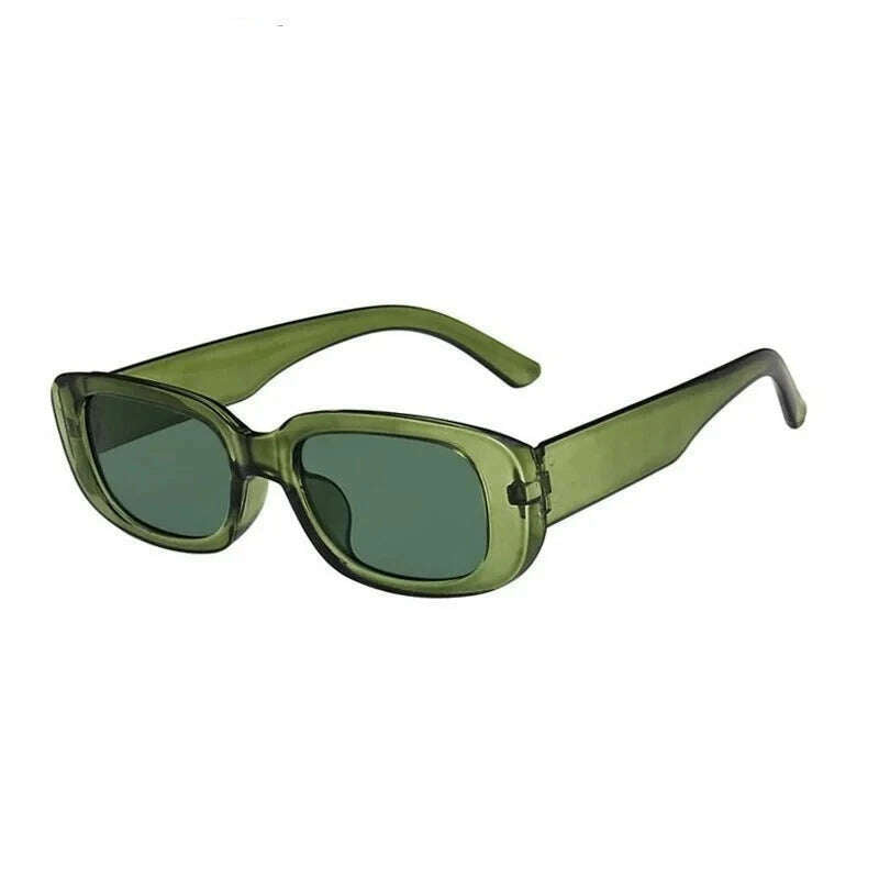 Women's Rectangle Retro Sunglasses Square Designer Small Sunglasses Women Female Sun Glasses Vintage Driving Shades UV400 - KIMLUD