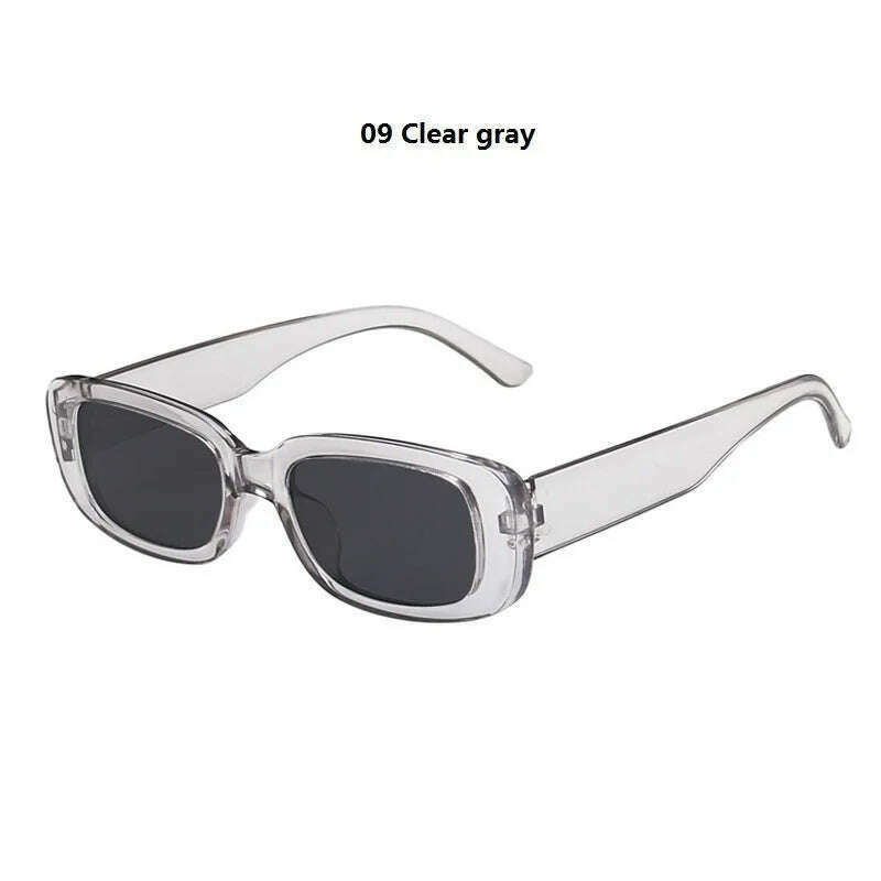 Women's Rectangle Retro Sunglasses Square Designer Small Sunglasses Women Female Sun Glasses Vintage Driving Shades UV400 - KIMLUD