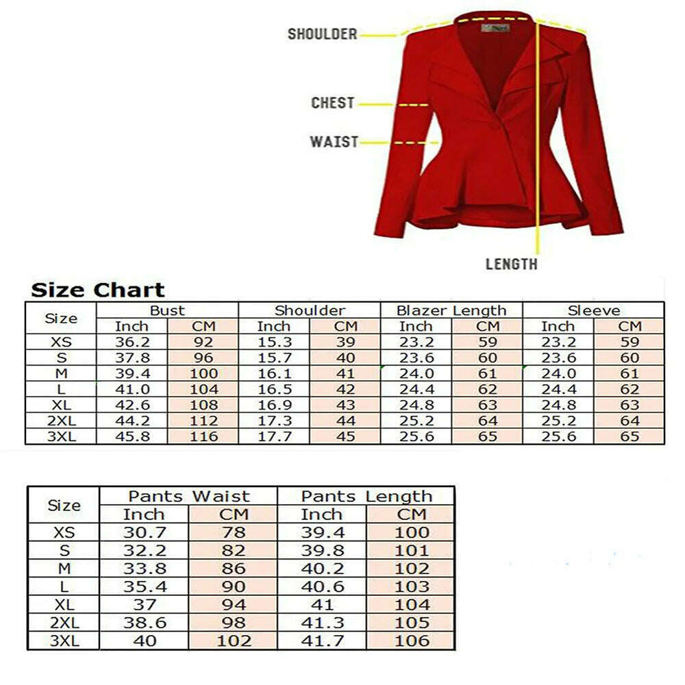 KIMLUD, Women's Suit Heroic 2-piece Set Fashion Solid Color Double-breasted Handsome Lapel Collar and Calf Long Skirt Slim Top Suitable, KIMLUD Women's Clothes