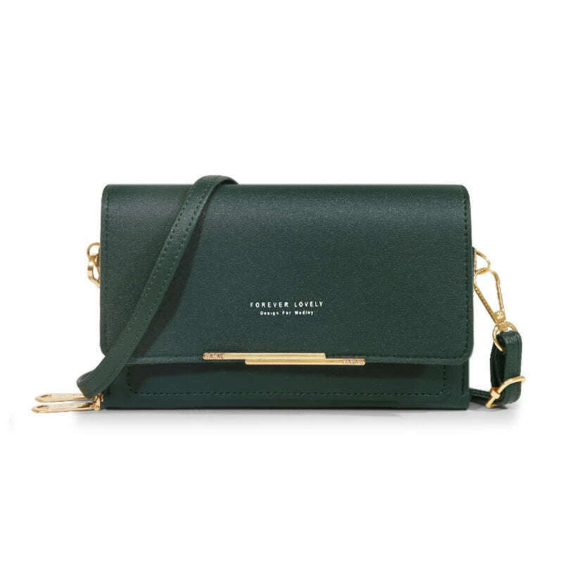 KIMLUD, Women's Wallet Korean Handbag Multi Card Large Capacity Casual Shoulder Bag Mobile Phone Packet Fashion New Style, black 1, KIMLUD Women's Clothes