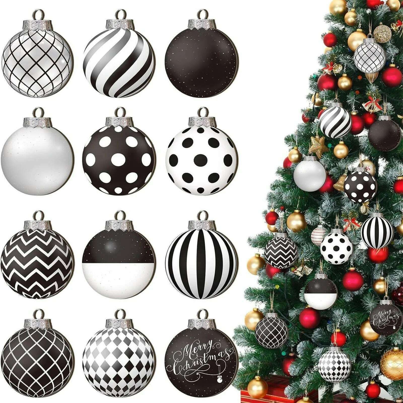 Wooden Dwarf Christmas Tree Ornaments Set Wood Christmas Tree Hanging Ornaments Kits Home Decor Party Holiday Wooden Ornaments - KIMLUD