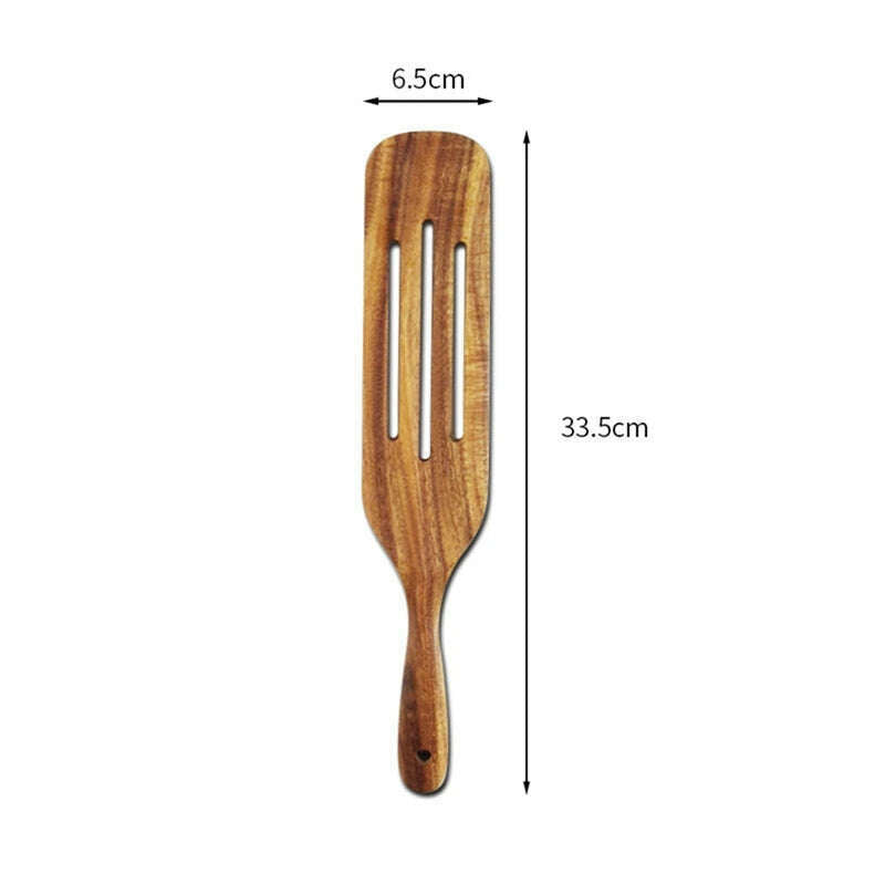 KIMLUD, Wooden Spatula Rice Spoon Non-Stick Cookware For Cooking Pan Kitchen Cooking Tool Frying Steak Sauce Shovel, KIMLUD Womens Clothes