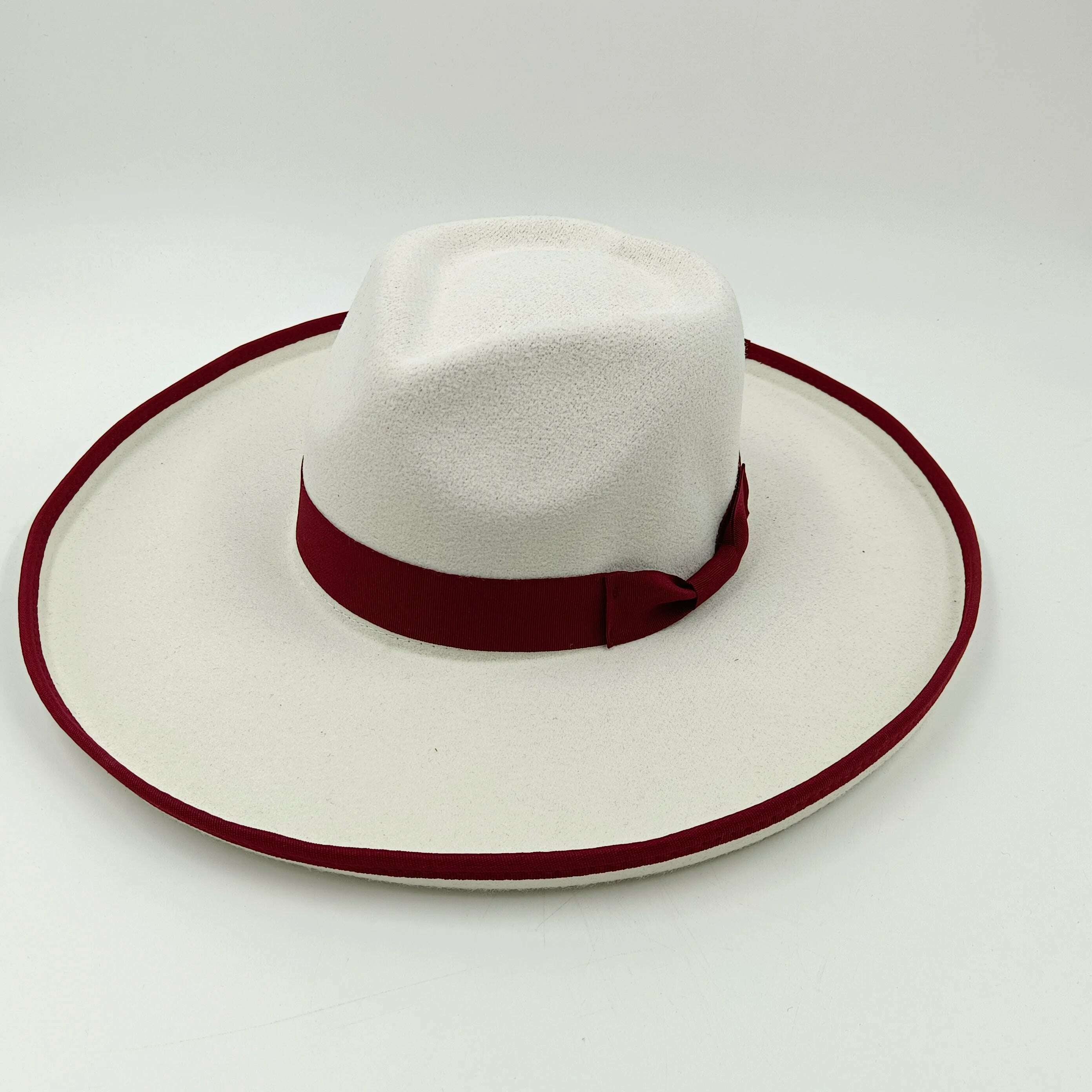 wool fedora for women men fedoras lady hat two toned felt church hat unisex bowknot jazz hat for men and women wholesale price - KIMLUD
