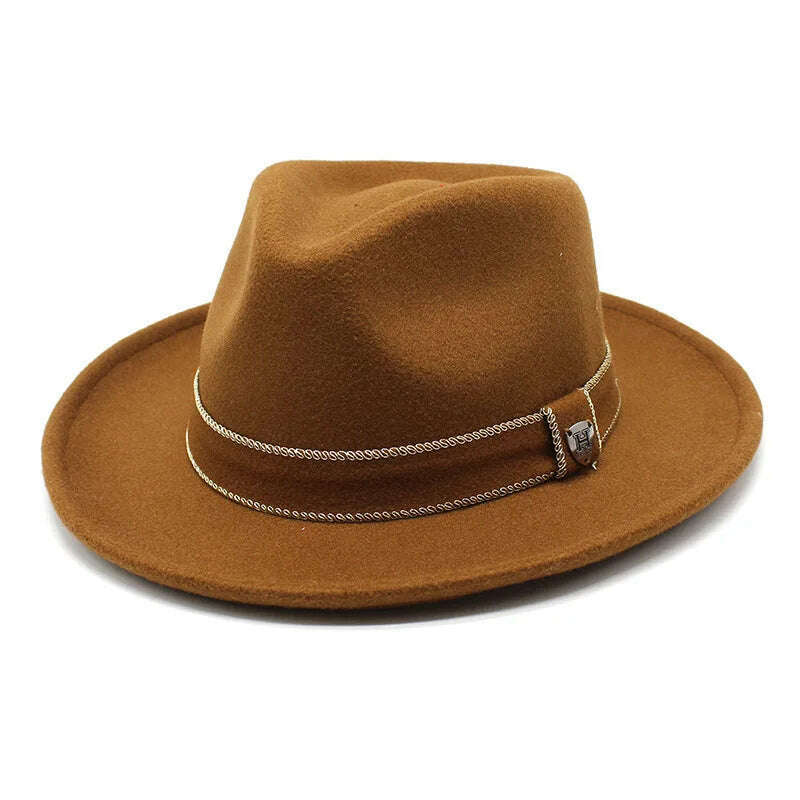 KIMLUD, wool fedora for women men fedoras lady hat two toned felt church hat unisex  bowknot  jazz hat for men and women wholesale price, 15 / 55-58cm, KIMLUD Womens Clothes