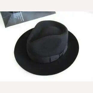 Wool Fedora Hat Unisex Felt Fedoras Hats Adult Fashion Trilby Hats Popular Headwear Wool Fedora Trilby Hats Man&#39;s Cap B-8130 - KIMLUD