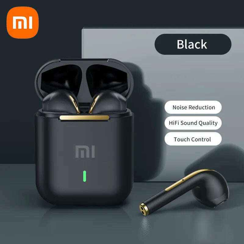 KIMLUD, Xiaomi Earbuds True Wireless Earphone Noise Cancelling Update Bluetooth 5.3 Headset HD Music Headphone In-Ear Handsfree With Mic, Black, KIMLUD Womens Clothes