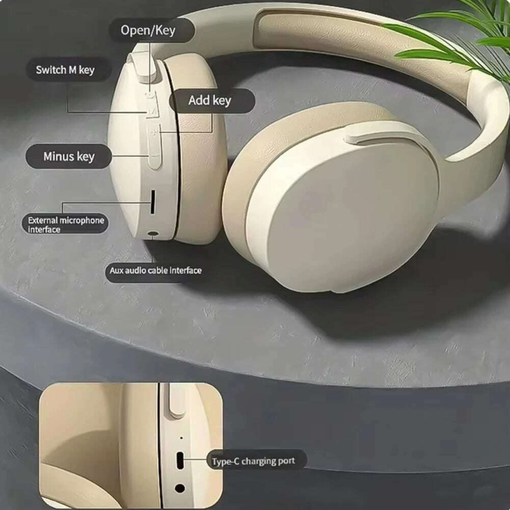 Xiaomi Wireless Headphones P2961 Bluetooth 5.3 Over-ear Earphone For Samsung iPhone Stereo Hifi Headset Game Earbuds With Mic - KIMLUD
