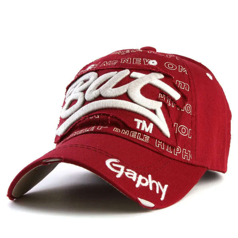 Xthree Wholesale Snapback Hats Baseball Cap Hats Hip Hop Fitted Cheap Hats for Men Women Gorras Curved Brim Hats Damage Cap - KIMLUD