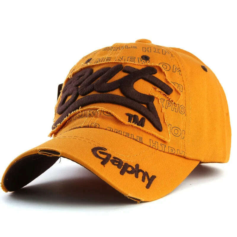 Xthree Wholesale Snapback Hats Baseball Cap Hats Hip Hop Fitted Cheap Hats for Men Women Gorras Curved Brim Hats Damage Cap - KIMLUD
