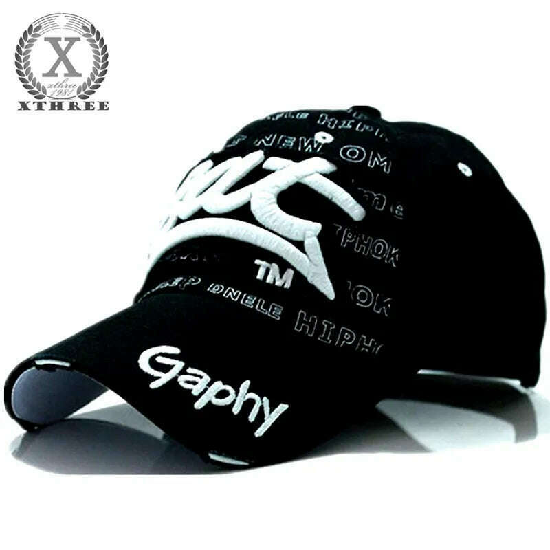 Xthree Wholesale Snapback Hats Baseball Cap Hats Hip Hop Fitted Cheap Hats for Men Women Gorras Curved Brim Hats Damage Cap - KIMLUD