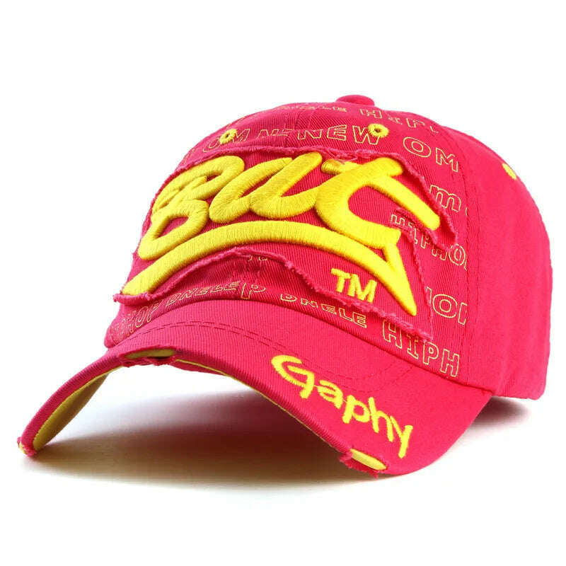 Xthree Wholesale Snapback Hats Baseball Cap Hats Hip Hop Fitted Cheap Hats for Men Women Gorras Curved Brim Hats Damage Cap - KIMLUD