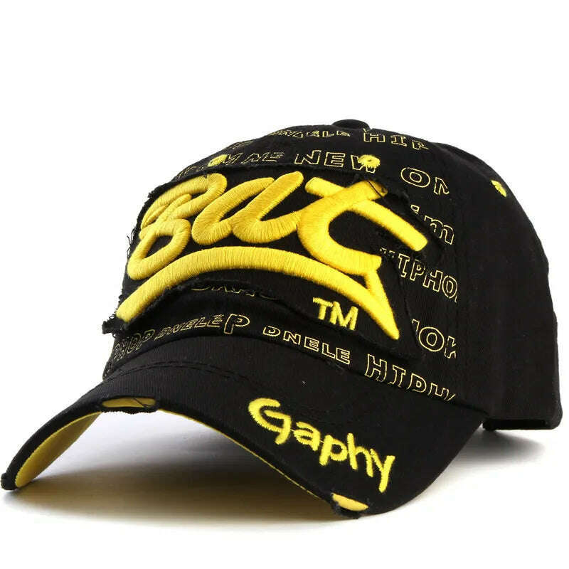 Xthree Wholesale Snapback Hats Baseball Cap Hats Hip Hop Fitted Cheap Hats for Men Women Gorras Curved Brim Hats Damage Cap - KIMLUD
