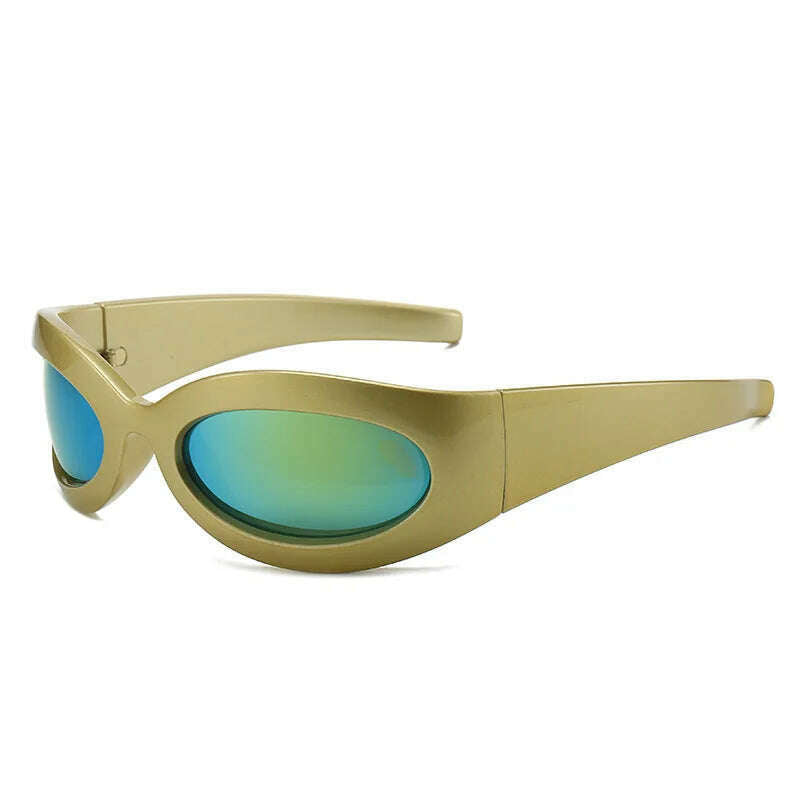 Y2K Vintage Punk Cat Eye Sunglasses Women For Men Trending Sun Glasses Fashion Luxury Brand Designer Cycling Sport Goggle UV400 - KIMLUD
