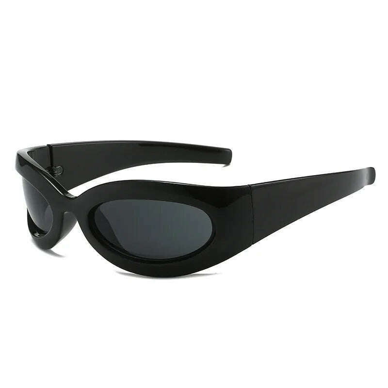 Y2K Vintage Punk Cat Eye Sunglasses Women For Men Trending Sun Glasses Fashion Luxury Brand Designer Cycling Sport Goggle UV400 - KIMLUD