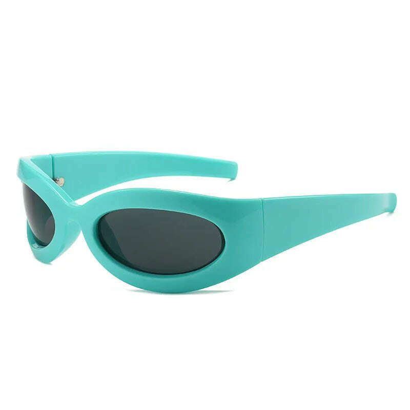 Y2K Vintage Punk Cat Eye Sunglasses Women For Men Trending Sun Glasses Fashion Luxury Brand Designer Cycling Sport Goggle UV400 - KIMLUD