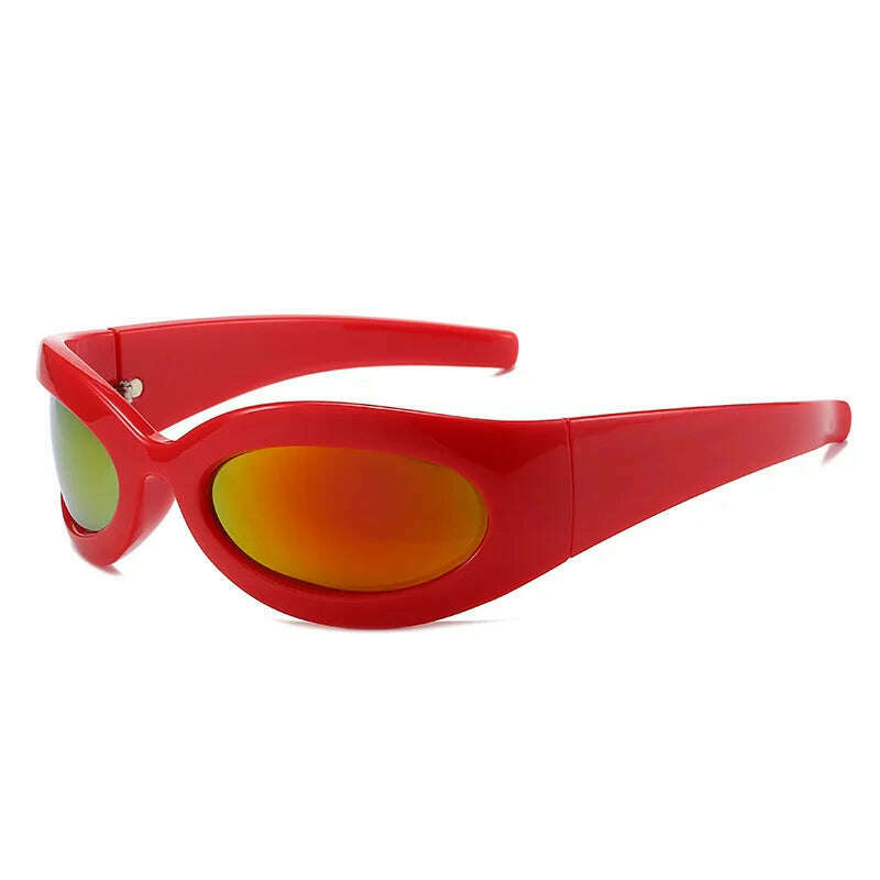 Y2K Vintage Punk Cat Eye Sunglasses Women For Men Trending Sun Glasses Fashion Luxury Brand Designer Cycling Sport Goggle UV400 - KIMLUD