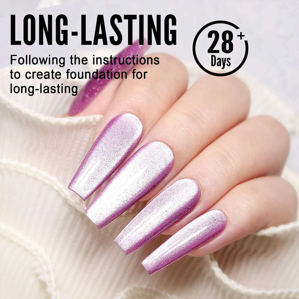 YOKEFELLOW 10ml 9D Cat Magnetic Gel Polish Semi Permanent Soak Off Rainbow Glitter Nail Gel Polish UV Gel Varnish For Manicure - KIMLUD