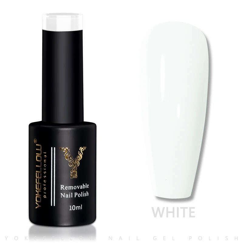 YOKEFELLOW 10ml Dark Red Series Gel Nail Polish Spring Summer Semi Permanent Low Odor Long-Wear Gel Varnish For Manicure AB003 - KIMLUD